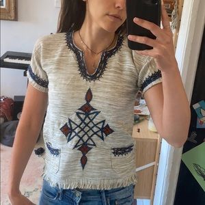 Vintage embroidered  top